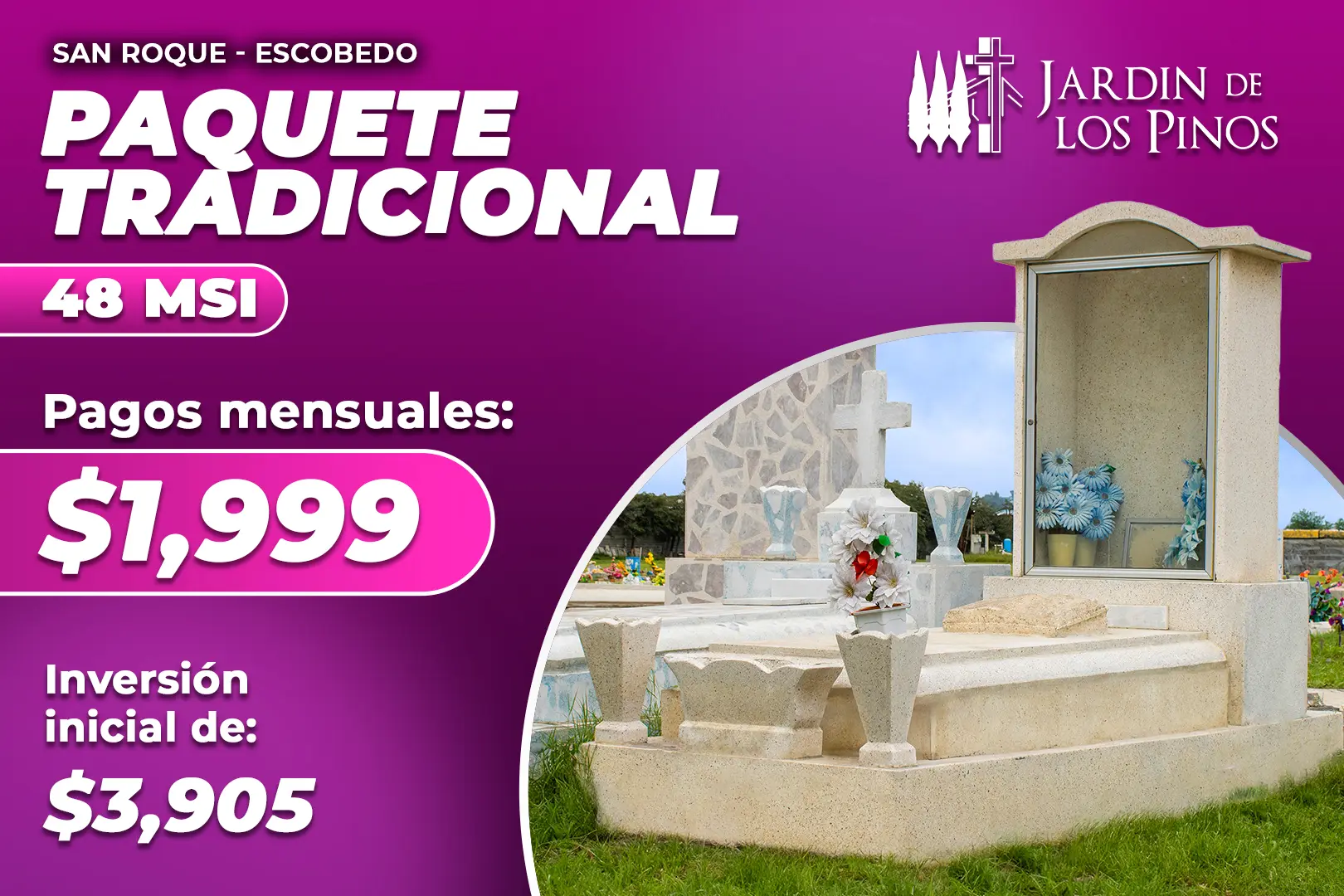 Promoción San Roque Escobedo a 48 meses sin intereses, pagos mensuales de 1,999 pesos