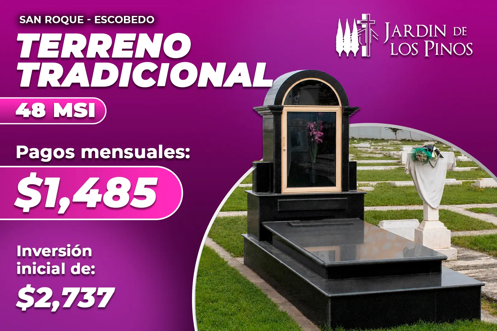 Promoción San Roque Escobedo a 48 meses sin intereses, pagos mensuales de 1,485 pesos