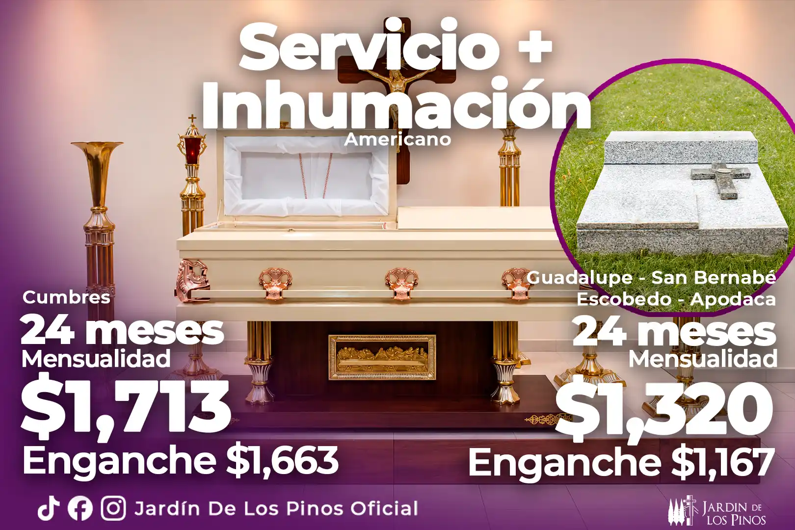 Promoción Servicio más Inhumación Americano