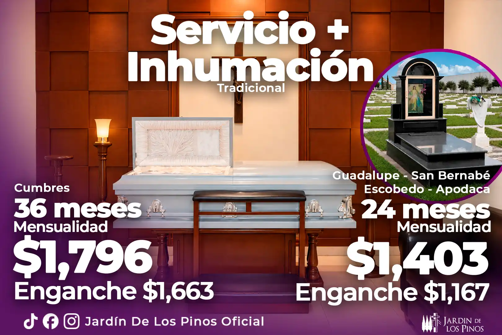 Promoción Servicio más Inhumación Tradicional